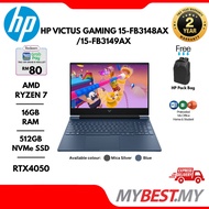 HP Victus Gaming Laptop 15-fb3148AX - Blue / 15-fb3149AX - Mica Silver ( Ryzen 7-7445HS (8C)/16GB DD