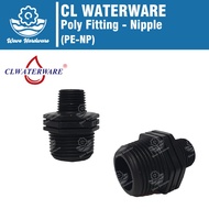 CL WATERWARE Poly Fitting - Nipple (1/2", 3/4", 1", PE-NP)