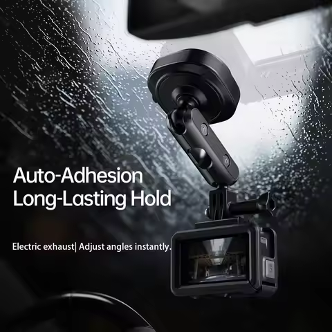 LINIM DJ-1 Electric Vacuum Adsorption Car Action Camera Holder Aluminum Alloy Car Mount for DJI Acti