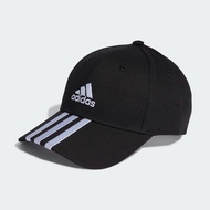 Adidas หมวกแก๊ป 3-Stripes Cotton Twill Baseball Cap | Black/White ( IB3242 )