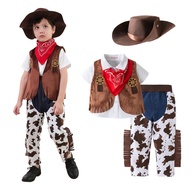 Children's Role Costume Cosplay Costume Western Cowboy cos Short-Sleeved Suit Baby Children's Suit 5