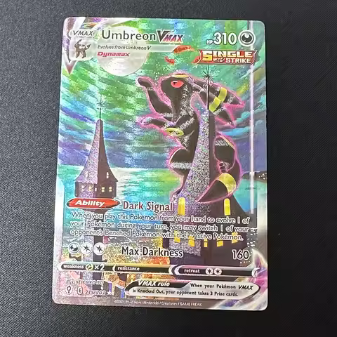 BLUBU PKM PTCG High Quality Umbreon Vmax Glaceon Vstar Rayquaza Vmax Lono Proxy Foil Cards Game Coll