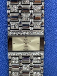 R & G Time Ladies imitation diamonds quartz watch 女裝仿鑽石英手表 手錶 No bargaining 不議價🙏