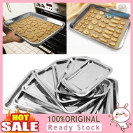 [LISI]  Stainless Steel Rectangular Grill Fish Baking Tray Plate Pan Kitchen Supply