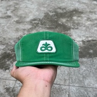 Vintage K Products Pioneer Seed Green Snapback Trucker Hat Cap Farmers Patch USA