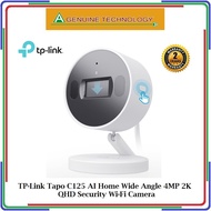 TP-Link Tapo C125 AI Home Wide Angle 4MP 2K QHD Security Wi-Fi Camera - 3 Years Local Warranty