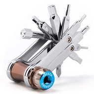 Bike Tool Mini 11 in 1 Multi-Tool - Chain Tool/Torx/Hex/Screwdriver Bicycle Multitool Kit - Cycling 