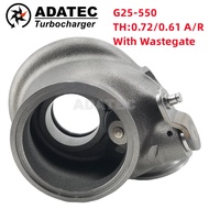 G25-550 Turbo Exhaust Housing With Wastegate 54/ 49mm Performance Dual Vband TH:0.72/0.61 A/R