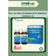 BIO-LIFE MULTIVITAMINS WITH MINERALS (100TAB X2)