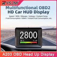 OBD2 On-Board Computer A203 HUD Car OBD Head Up Display Digital Meter Speed RPM Oil Level Fuel Consu