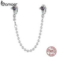 Bamoer 925 Sterling Sliver Charms Beads Safety Chain Vintage Crosses Design Diy For Bracelet Gifts F