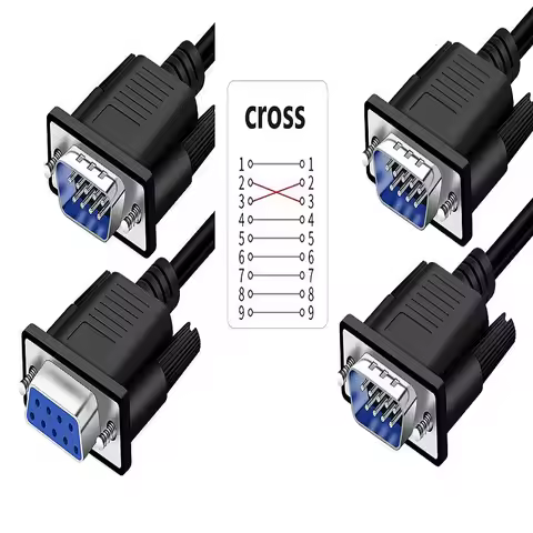 9pin Db9 Serial port Line Rs232 Direct cable Connecting Line Adapter Male To Male/female cross Direc