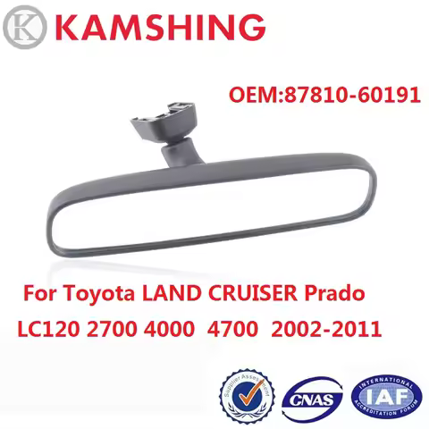 CAPQX For Toyota LAND CRUISER Prado LC120 2700 4000 4700 2002 2011 Inner Rear View Mirror Reflector 