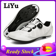 LiYu Couple Cycling Sports Shoes Self-locking Road Bike Shoes Road Cleats Shoes Outdoor Breathable R