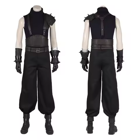 FF7 Cloud Strife Cosplay Costume Game Final Fantasy VII Remake Cloud Vest Pant Halloween Party Outfi