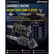 CARDINALS RACING GEAR BOX COMPLETE 6 SPEED - YAMAHA Y16ZR MT15 R15 (FULL SET GEARBOX)