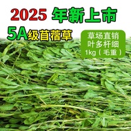 2025 Rumput Alfalfa Baharu Arnab Chinchilla Pastur Guinea Babi Makanan Jerami Berat Kasar 1000g Bera