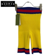 Gucci 739825 黃色彈性黏膠纖維針織短褲，XS 碼