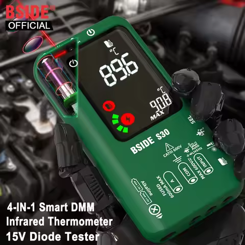 BSIDE S30 S10 S11 Digital Multimeter Smart Multitister 9999 T-RMS DC AC Voltage Current 15V Diode Ca