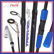 (5'6 ft-8 ft) Xpuyu Travel Lite Telescopic Fishing Rod Portable Travel Rod Joran Pancing Teleskopik 