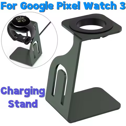 Charger Dock Metal Dock Anti-Slip Charger Holder for Google Pixel Watch 3 41mm 45mm for Google Pixel