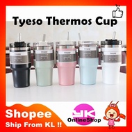 ( Ship Out Selangor ) Tyeso Full Set Stainless Steel Thermos Tumbler Starbucks Macaron Mug Cup with 