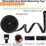 Mini Automatic Retractable Plastic Measure Tape / ABS Leather Flexible Durable Measuring Tools / 1.5