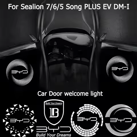 For BYD Sealion 7/6/5 Song PLUS Seal U EV/DM-I Car Door Welcome Light 4K Ultra HD No blue border Pro