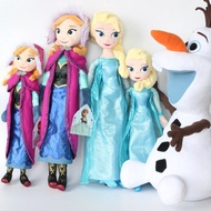 Original Disney Frozen Anna Elsa Plush Doll Toys Cute Girls Toys Queen Princess Elsa Ariel Stuffed Doll Girl Birthday Gifts Pop