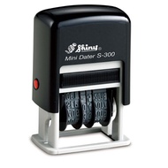 Shiny Self-Inking Mini Dater S-300 Stamp Stamping Date Ink