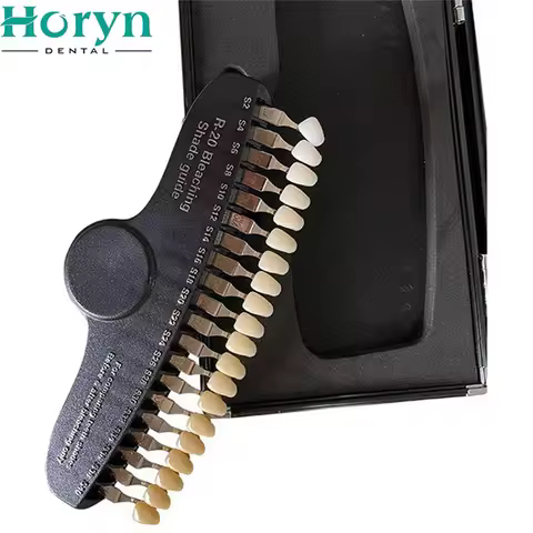 Tooth Whitening 3D Teeth Bleaching Shade Guide Professional 20/27 Colors Shade Chart Dental Plate wi