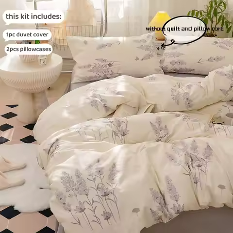 3pcs Floral Duvet Cover Set Pillowcases No Filling no flat sheet Twin Single Queen Size Girls Beddin