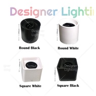 Designer Surface Eyeball Casing Single Set with GU10 Holder White Black Casing Round Shape Eyeball Lampu Effect (C135)