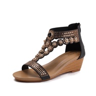 Rhinestone women open toe heels