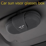 Car sun visor glasses box portable suede magnetic sunglasses holder for Genesis G80 GV70 GV80 GV80 G