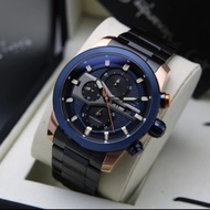 jam tangan pria original ALEXANDRE CHRISTIE AC6559MC ROSEGOLD BLUE
