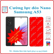 Toughened flexible screen protector for Samsung A53 phone