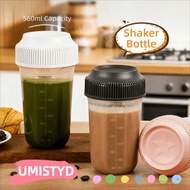 UMISTYDREAMUM9U Tumbler, Plastic Leakproof Shaker Bottle, Microwave Safe 560ML with Scale Coffee Mix