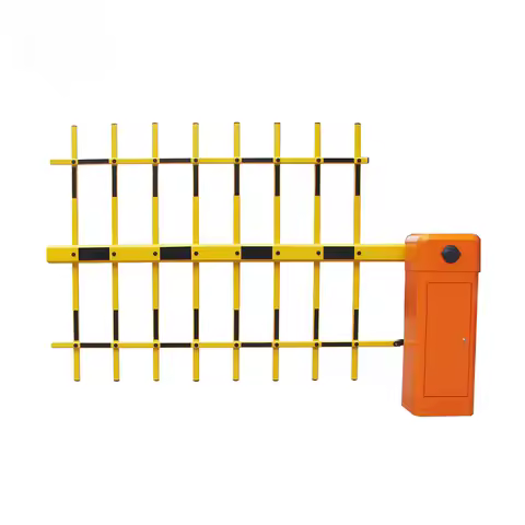 Smart Parking Barrier Gate System 3 Fence Arm Automatic Parking Boom Barrier
