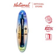 Writech Clicktek Retractable Fountain Pen with 5 Refills Black Ink W-784M/1-A - Writing