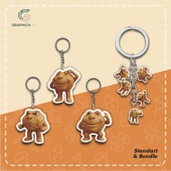 GANTUNGAN ROBLOX FORSAKEN 007N7 Acrylic Keychain Creative CuteKeychain for Car Motorcycle Key Bags