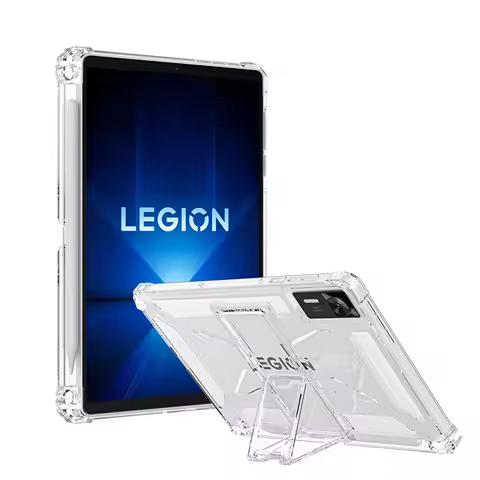 For Lenovo LEGION Y700 4th 8.8" 2025 Case with Stand Transparent Soft Silicone TPU Protection Shockp