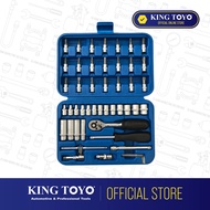 King Toyo KT-4702B 47pcs 1/4"DR. Socket & Bit Socket Set