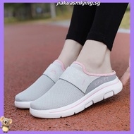 [35-42]lightweight women Half shoes mesh Slip on Shoes Causal shoes for women