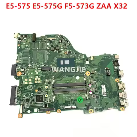 For ACER Aspire E5-575 E5-575G F5-573G ZAA X32 Laptop Motherboard DAZAAMB16E0 I3-6100U I3-7100U I3-8