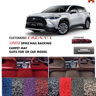Toyota Corolla Cross 2021 18mm+/- PreCut Magic Velcro Carpet / FloorMat
