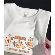 [2 Days Shipping] XH Short-Sleeved Top 100 Pure Cotton T-Shirt Women Round Neck Printed 2025 Summer 