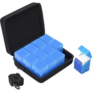 12 packs of Card Deck Storage Boxes , Deck Box with Carrying Case for MTG, TCG, Sports Cards.can hol