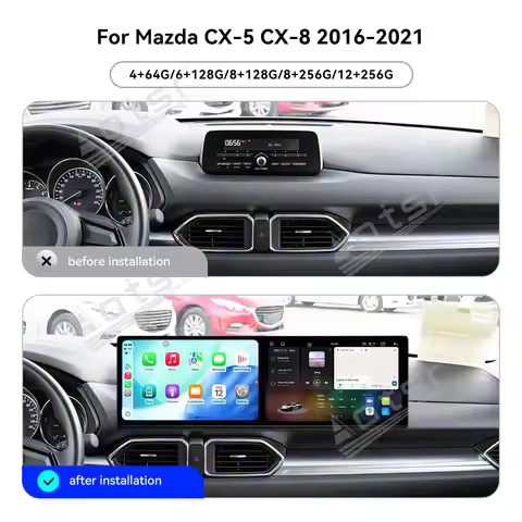 For Mazda CX-5/8 2016-2021 HOT Sale Dual 10.1ββ Android 15 Car Radio GPS Navigation CarPlay Screen M