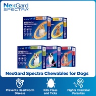 NexGard SPECTRA Anti Flea and Tick Medicine Tablets for Dogs Fast Acting Deworming Chewables